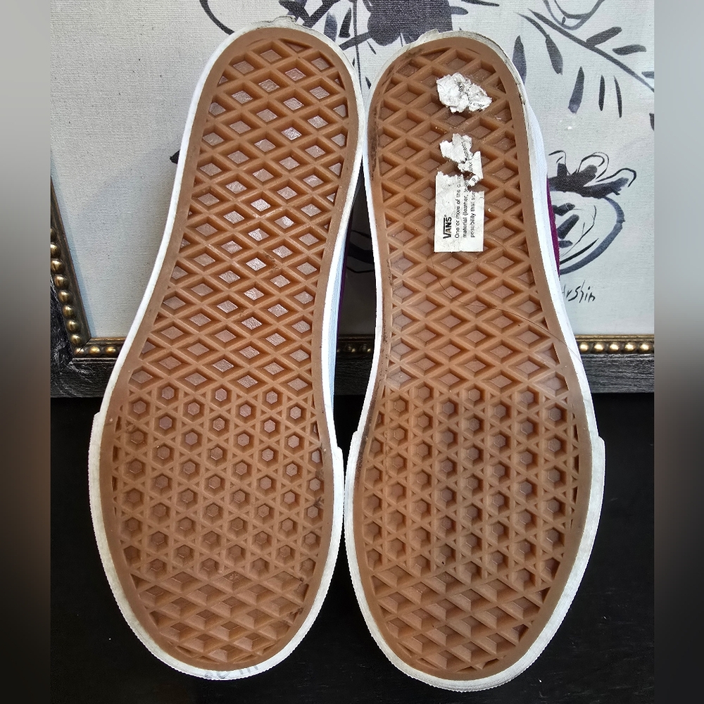 Vans Old School Stackform Platform Suede Purple Size 7 - Picture 5 of 6